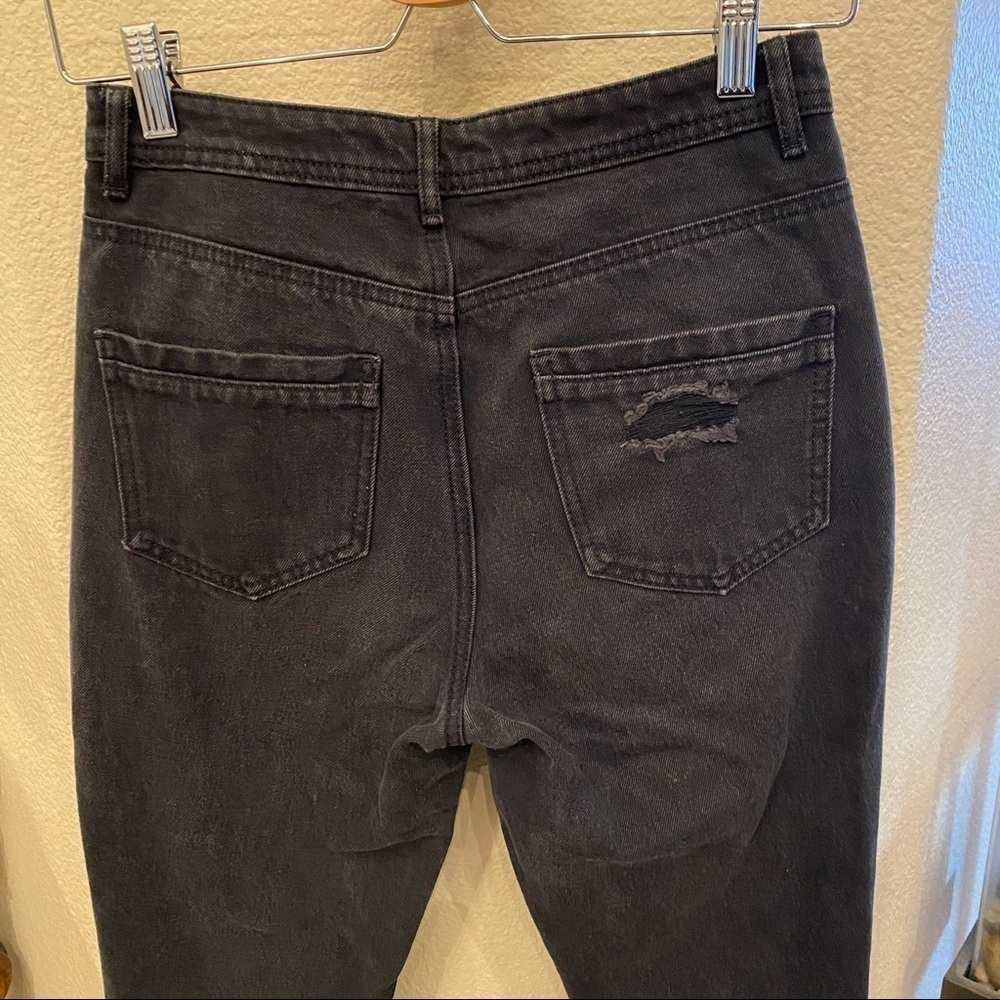 MISSGUIDED Riot Rigid High Rise Rip Jeans Size 4 - Picture 5 of 8